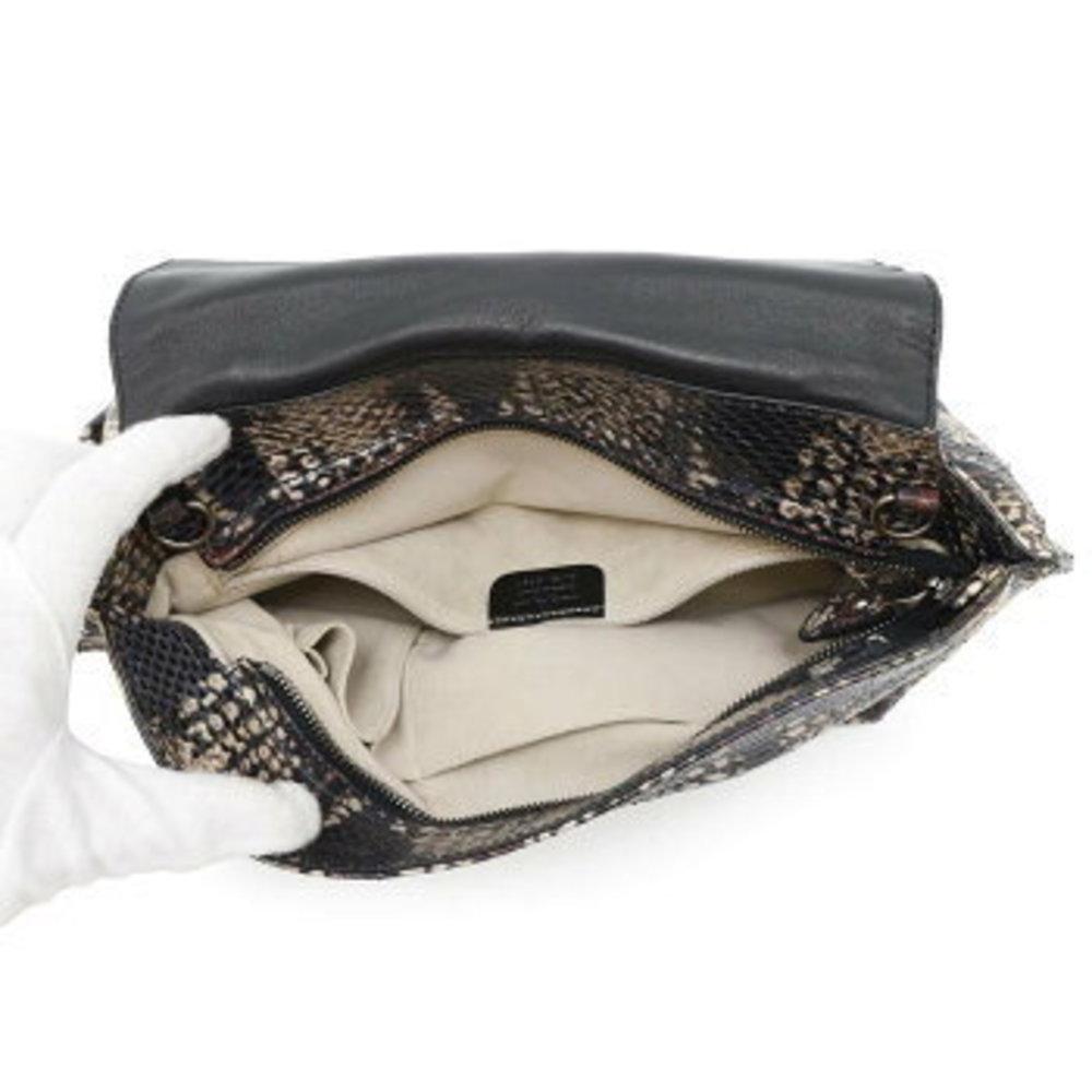 Ferragamo Sofia Gancini Python Shoulder Bag White… - image 6